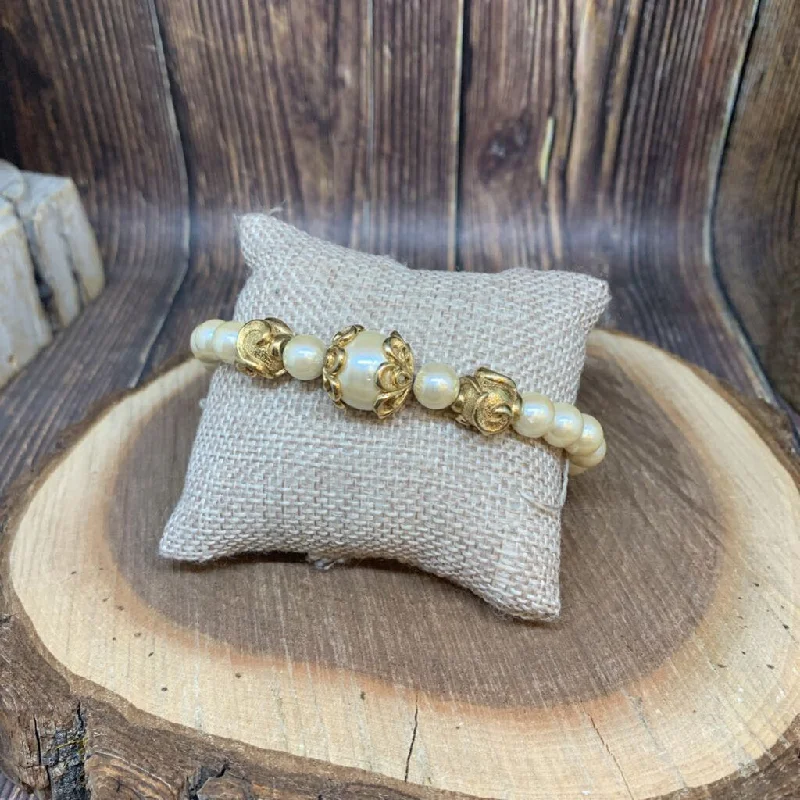 ladies bracelet birthstone gold-Vintage Richelieu Bracelet