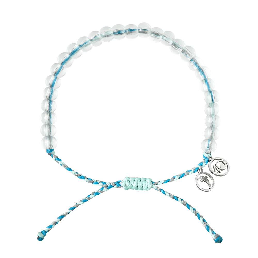 ladies bracelet lab-grown rose gold-4 Ocean Recycled Plastic & Glass Bracelet - Limited Edition - Dolphin