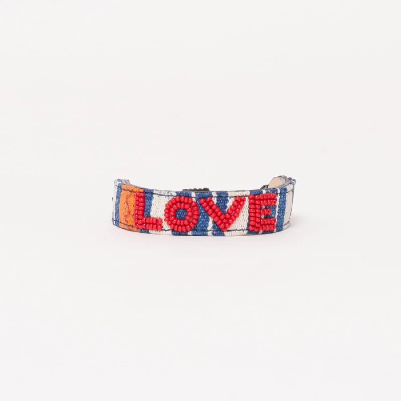 ladies bracelet conflict-free-Mara Baule LOVE Bracelet - Red