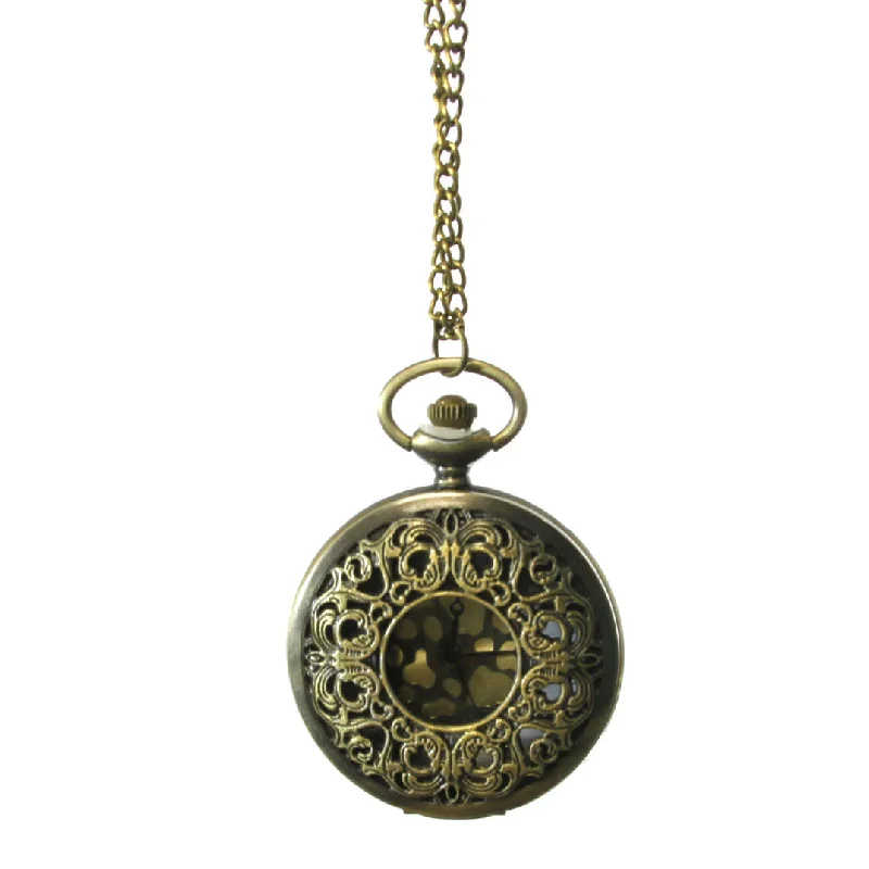 ladies necklace premium gold-Watch Necklace