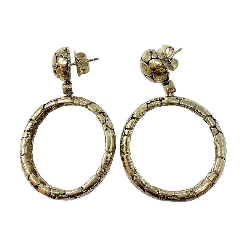 Ladies earrings special occasion designs-John Hardy Kali Hoop Drop Earrings