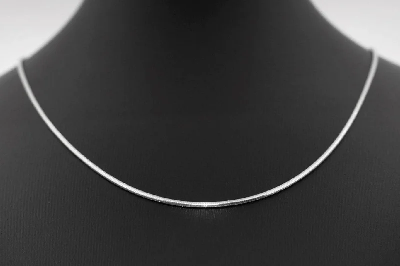 ladies necklace sale silver-Sterling Silver Snake Chain Necklaces