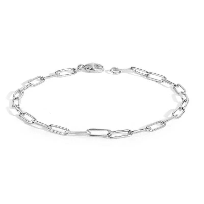 ladies bracelet heavy silver-2.9mm Silver Link Bracelet