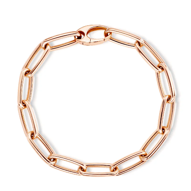 ladies bracelet bold-18ct Rose Gold Laguna Collection Open Link Bracelet