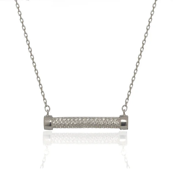 ladies necklace nature platinum-Swag Necklace