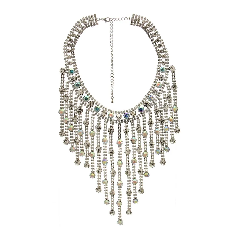 ladies necklace high quality-Rhinestone Necklace AB