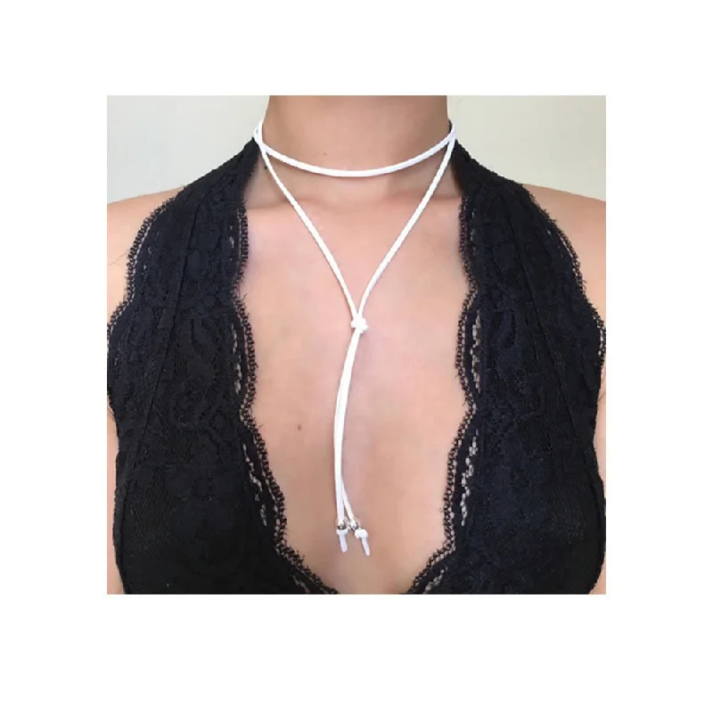 ladies necklace limited edition-Sexy Sparkles Velvet Choker Necklace for Women Girls Gothic Choker Bolo Tie Chokers