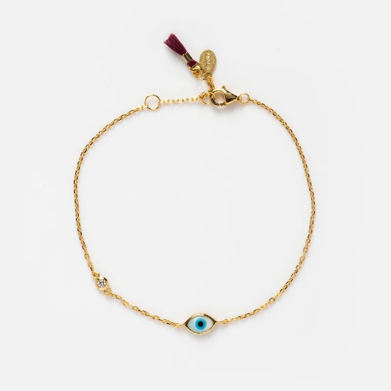 ladies bracelet eco-friendly-Madison Evil Eye Bracelet