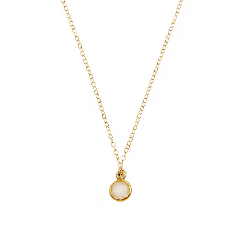 ladies necklace modern rose gold-Essence Necklace