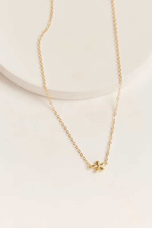 ladies necklace lightweight gold-Demi Necklace Gold