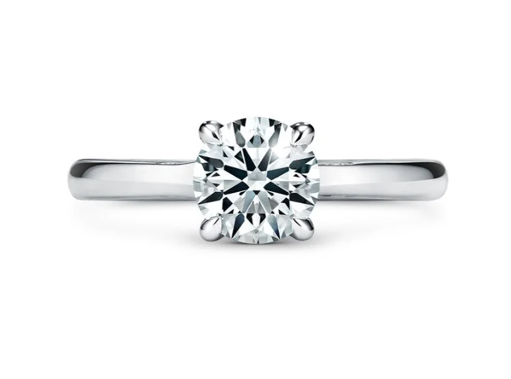 Ladies engagement rings heirloom diamonds-Hearts On Fire Vela 1.03 ct. G-VS2 Diamond Engagement Ring in Platinum