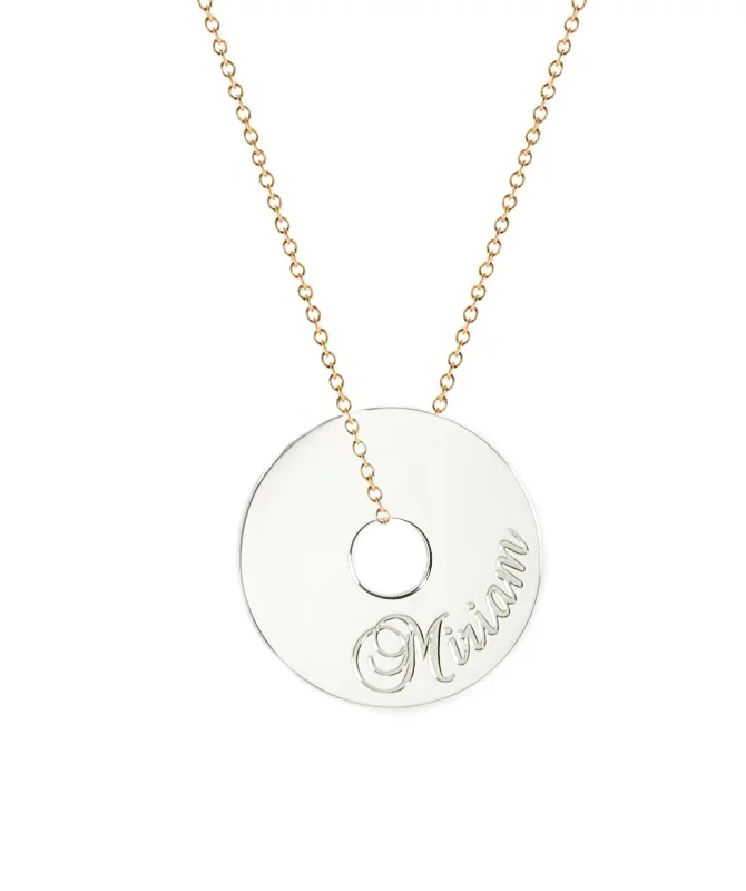 ladies necklace luxury brands-Personalized Name Token Necklace