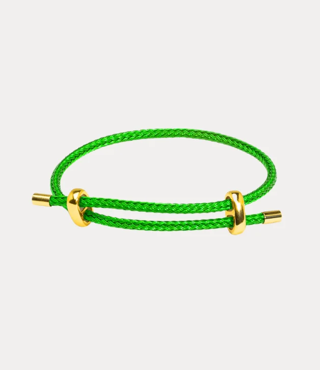 ladies bracelet antique-Zenzii Adjustable Braided Rope Bracelet in Green