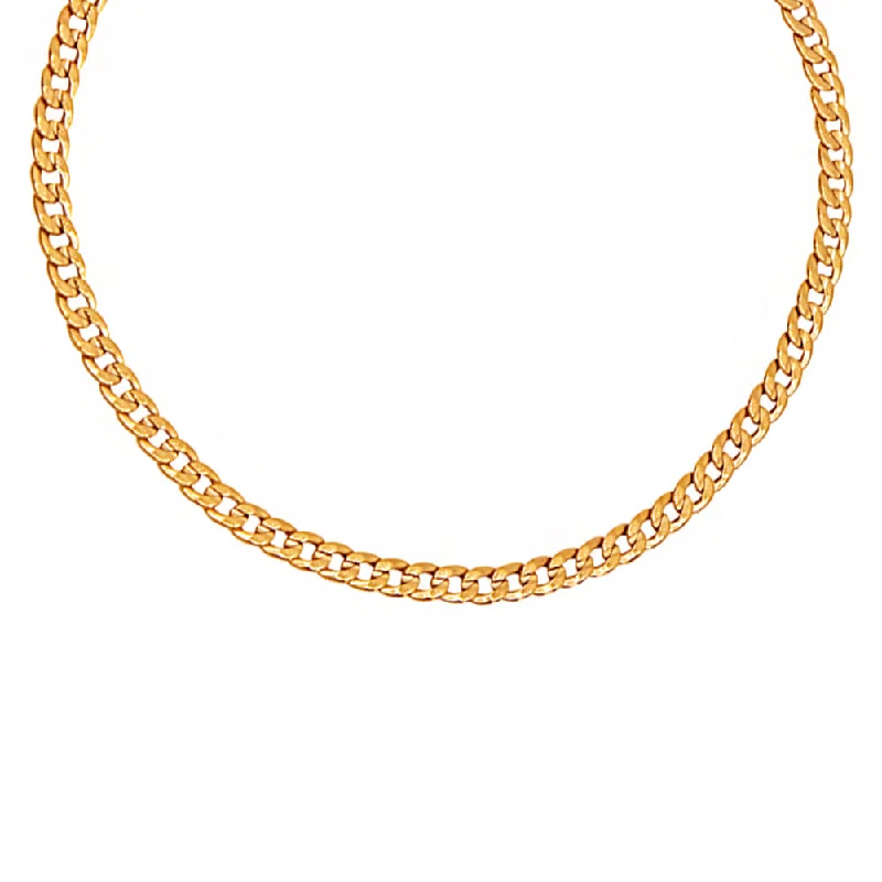 ladies necklace initial gold-Gaia Necklace