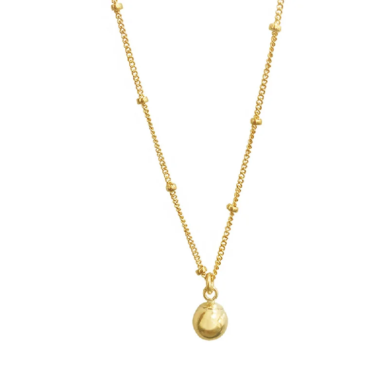 ladies necklace bold-Magic Ball Necklace