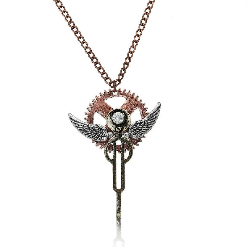 ladies necklace sustainable-SEXY SPARKLES steam punk necklaces for women