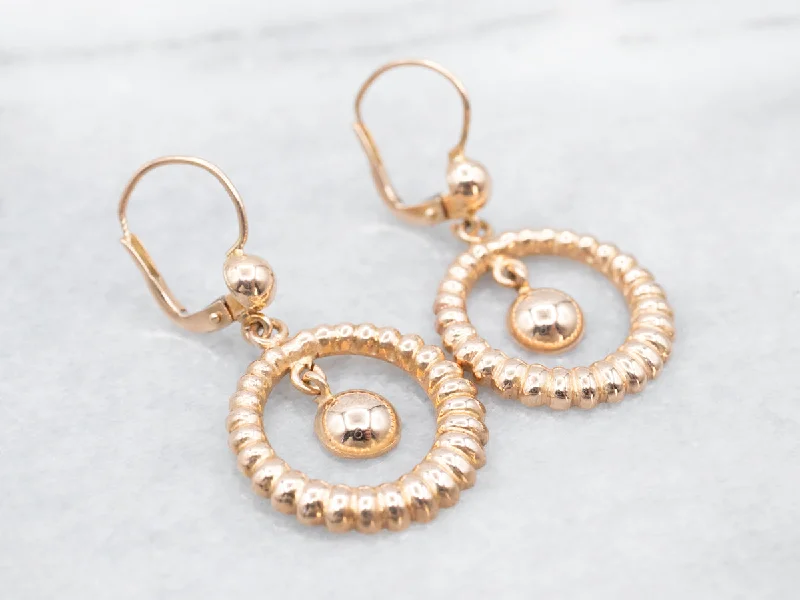 Ladies earrings elegant timeless looks-Simply Chic Rose Gold Drop Earrings