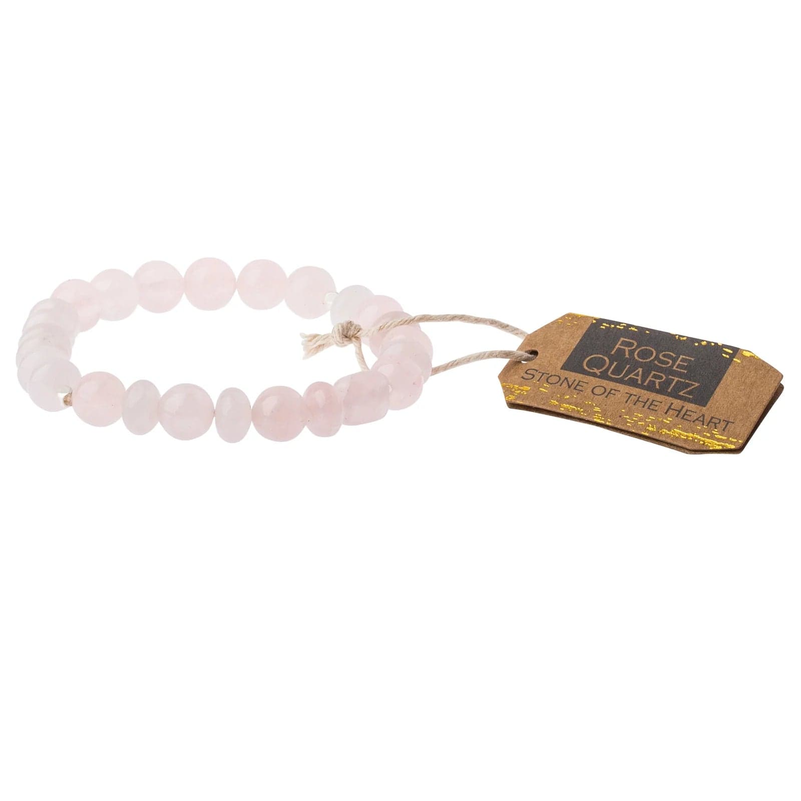 ladies bracelet delicate-Scout Rose Quartz Stone Stacking Bracelet