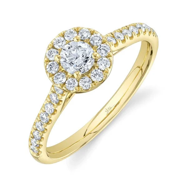 Ladies engagement rings timeless diamonds-0.30CT-CTR(ROUND) 0.32CT-SIDE DIAMOND ENGAGEMENT RING