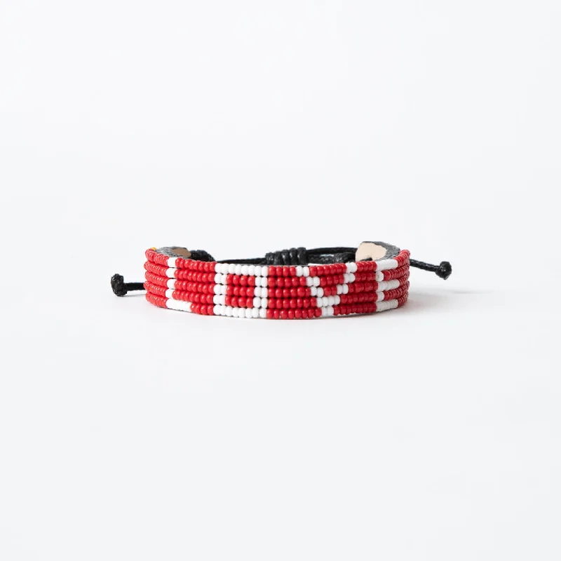 ladies bracelet mother’s day-LOVE Bracelet - Red/White