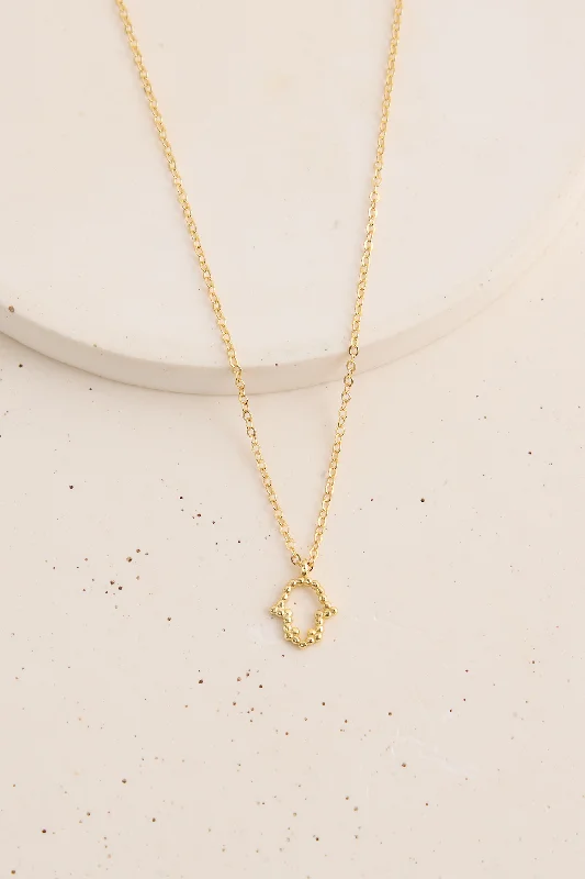 ladies necklace spring-Bonnie Necklace Gold