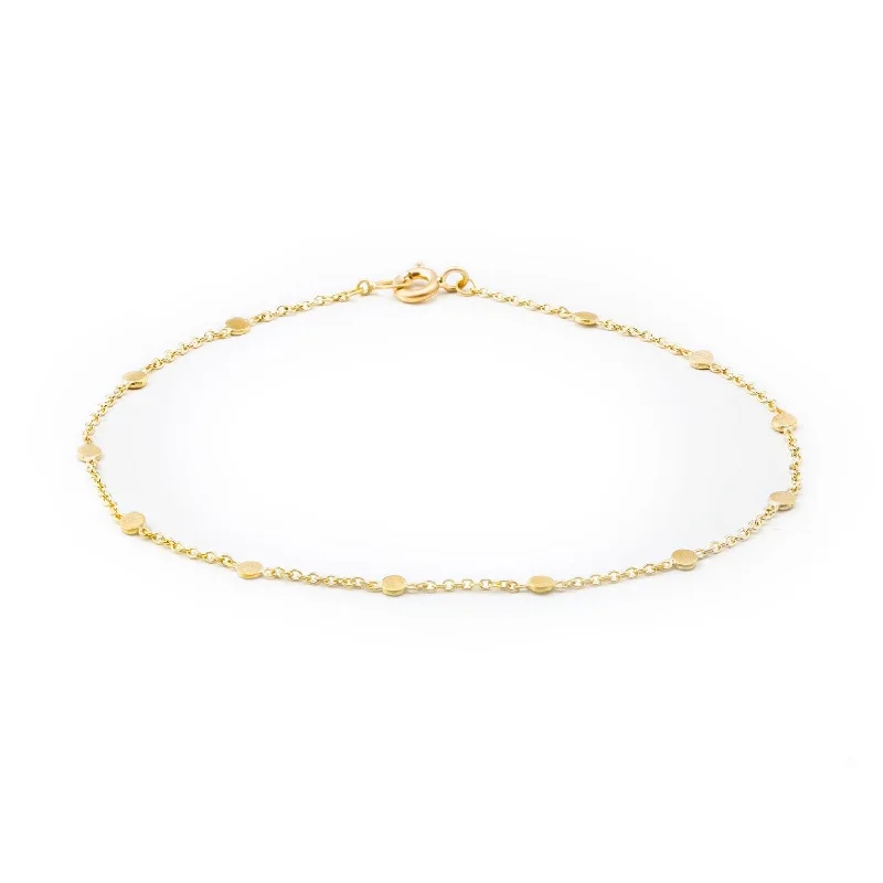 ladies bracelet dainty silver-Yellow Gold Dust Bracelet